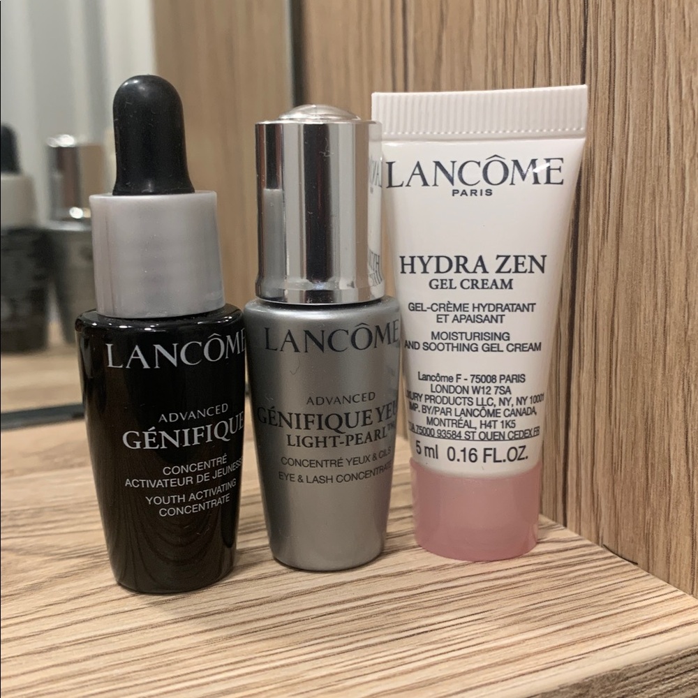 Bundle of 3! Lancôme Advanced Génifique Skincare Duo plus Hydra Zen gel cream